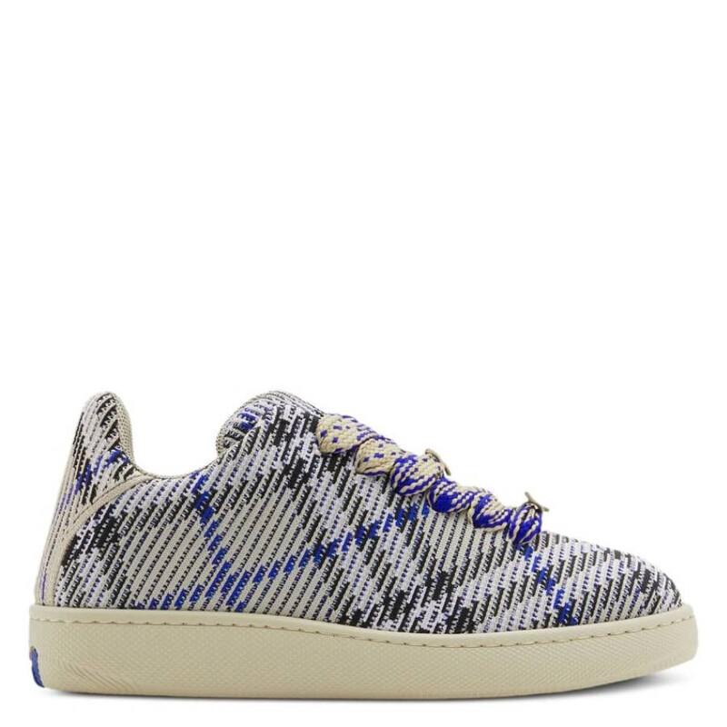 Burberry Check Knit Box Low-Top Sneakers, Brand Size 36 ( US Size