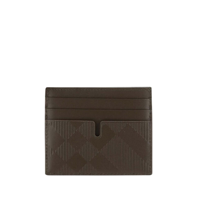 Burberry Check Pattern Leather Card Case 8095689 5045707432841
