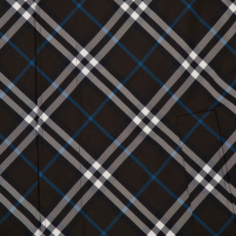 Burberry Check Print Mid-Length Car Coat, Brand Size 50 ( US Size