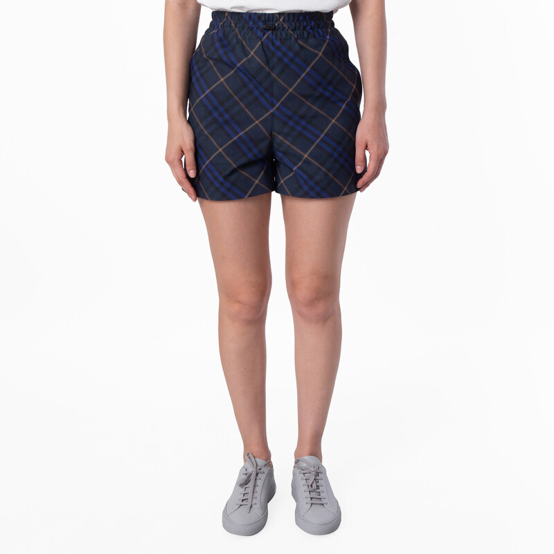 Burberry Check Printed EKD Shorts, Brand Size 4 ( US Size 2