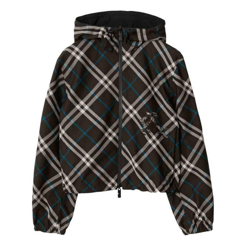 Burberry Check Reversible Cropped Jacket, Size XX-Small 8092685