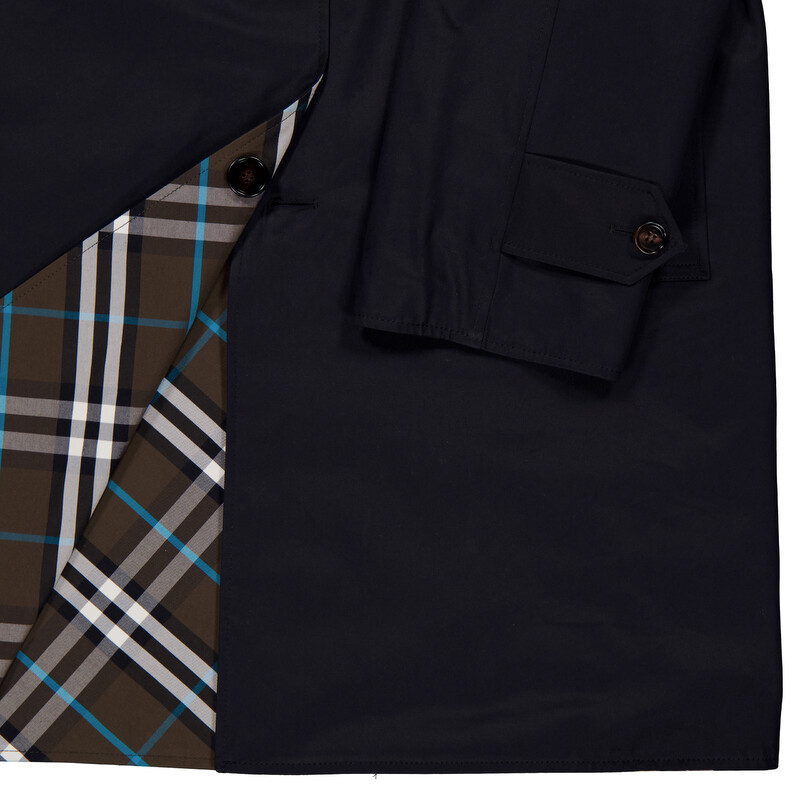 Burberry Check Reversible Gabardine Car Coat, Brand Size 54 ( US