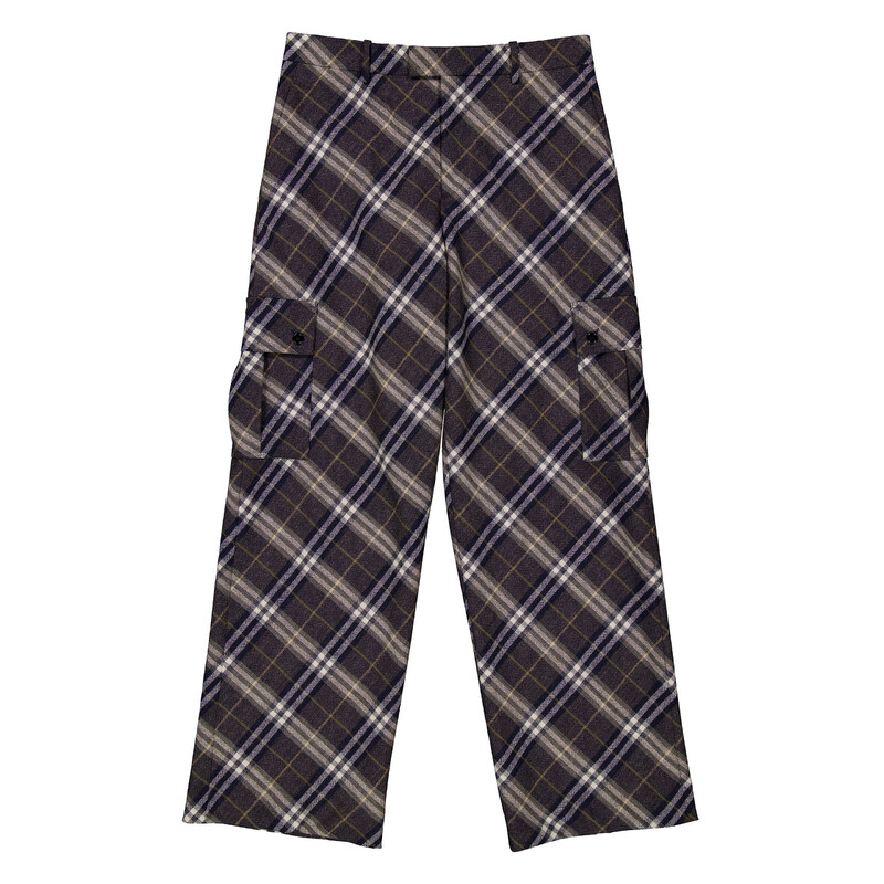 Burberry Check Wool Tailored Trousers, Brand Size 44 ( Waist Size