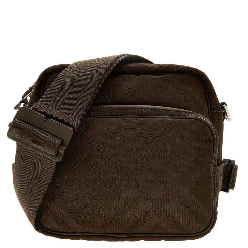 Burberry Checked Jacquard Zipped Shoulder Bag 8092199