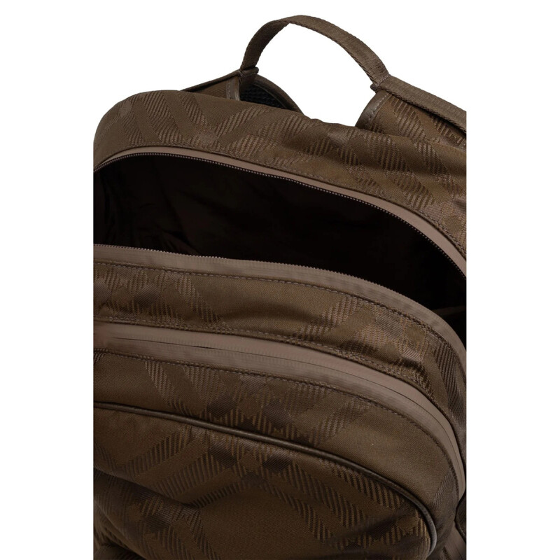 Burberry Checked Jacquard Zipped-Up Backpack 8095880 5045707477095