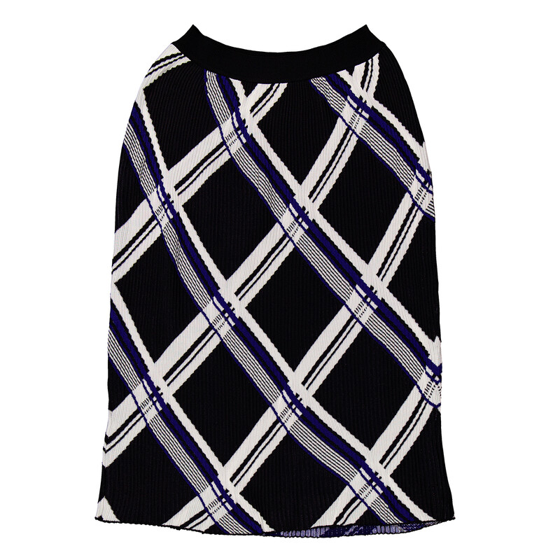 Burberry Checked Silk Skirt, Size Medium 8088868 5045706156878