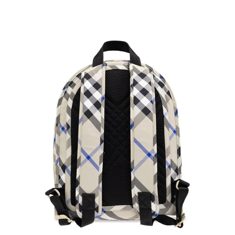 Burberry Check-Printed Zipped Polyamide Backpack 8085322