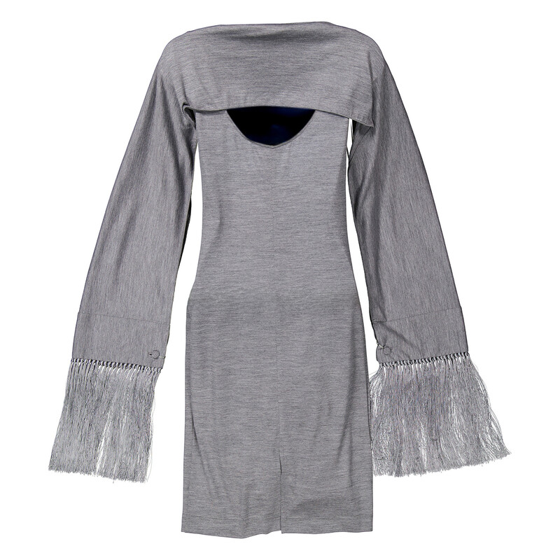 tie front sweater dress Zebra Print Tie-Front Sweater Dress