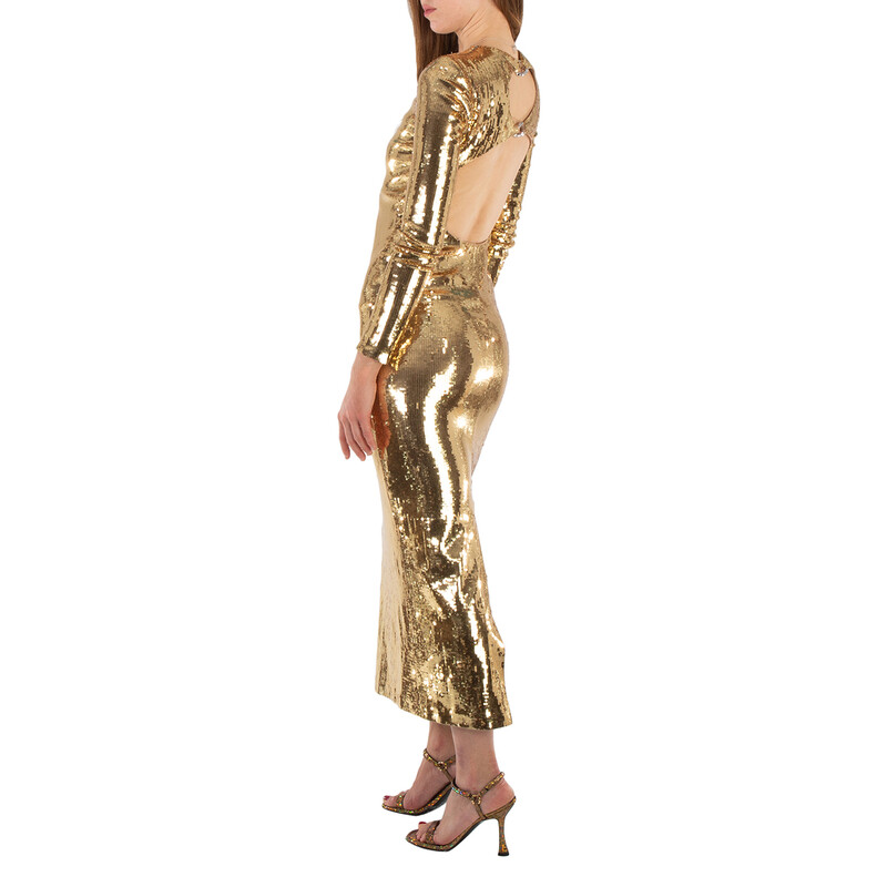 Burberry Corrine Sequin Cut-Out Maxi Dress - Gold, Brand Size 2 (US Size 0)  8062969 - Clothing - Jomashop