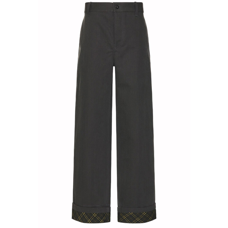 Burberry Cotton Carpenter Cotton Canvas Trousers, Brand Size 46