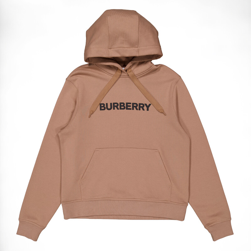 Burberry Cotton Logo Relaxed-Fit Hoodie, Size Small 8060702