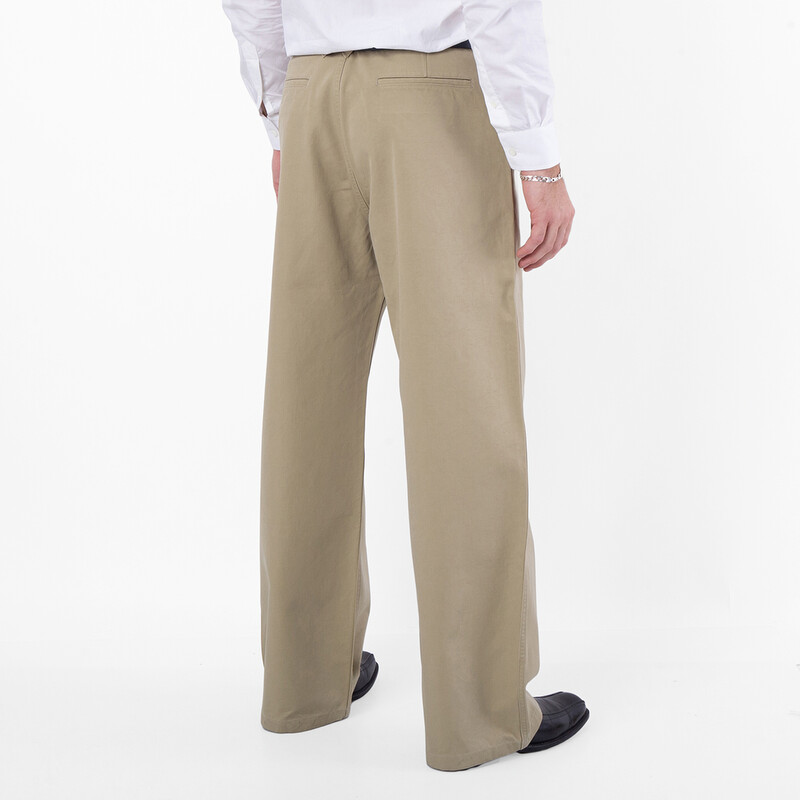 Burberry Cotton Wide-Leg Trousers, Size X-Small 8080649 - Clothing