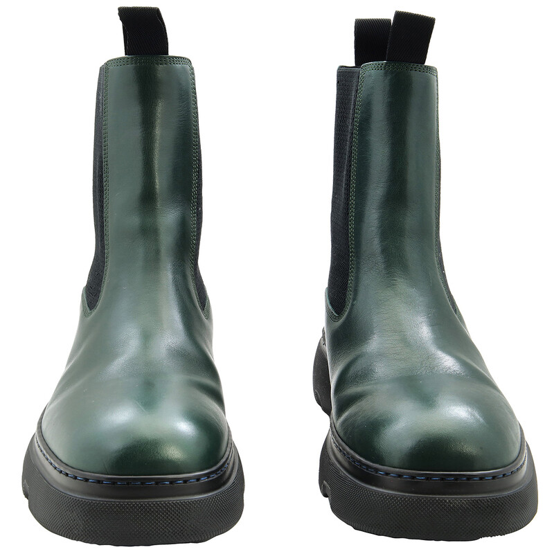 203,バーバリー Burberry Creeper Leather Chelsea Boots, Brand Size 41.5 ( US Size