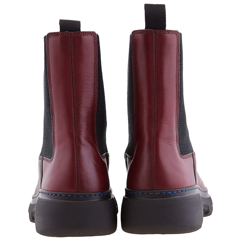 Burberry Creeper Leather Chelsea Boots, Brand Size 42 ( US Size 9