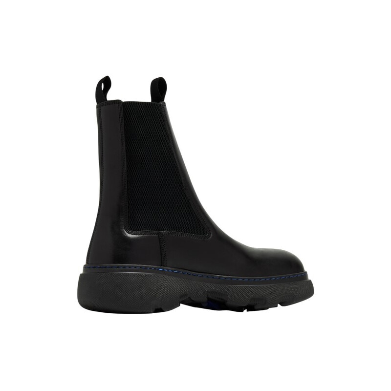 Burberry Creeper Leather Chelsea Boots, Brand Size 45 (US Size 12