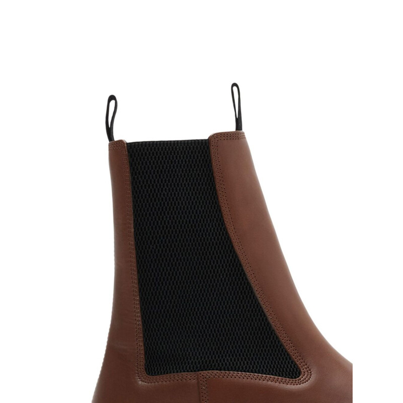 Burberry Creeper Leather Chelsea Boots, Brand Size 40 (US Size 7