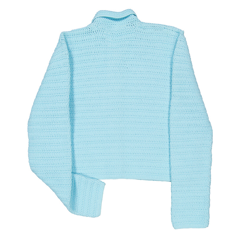 Burberry Crochet Technical Cotton Jacket, Size Small 8071647
