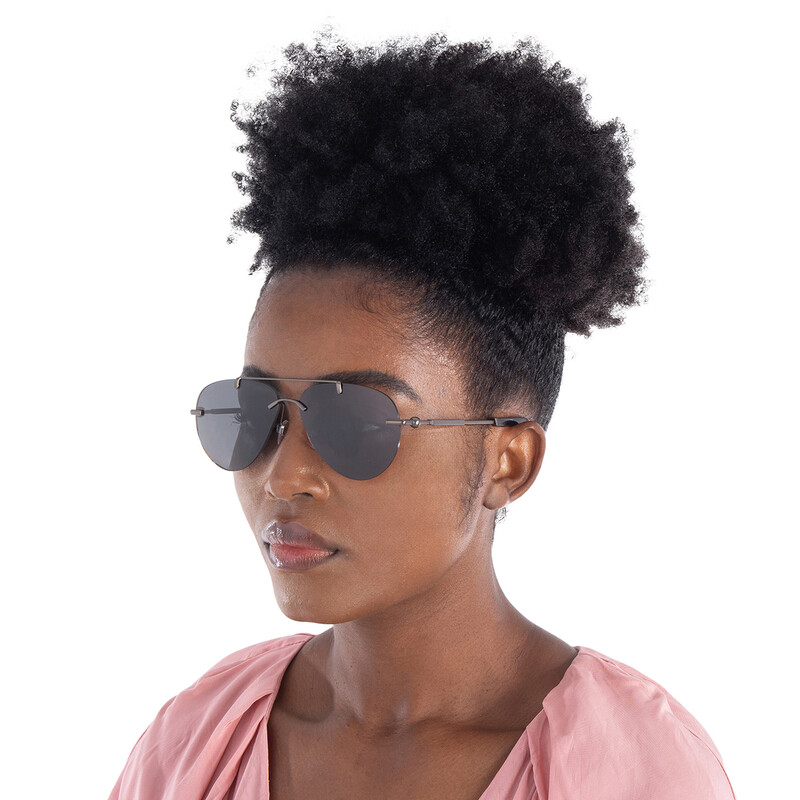 Burberry Dark Grey Pilot Ladies Sunglasses BE3151 131687 60