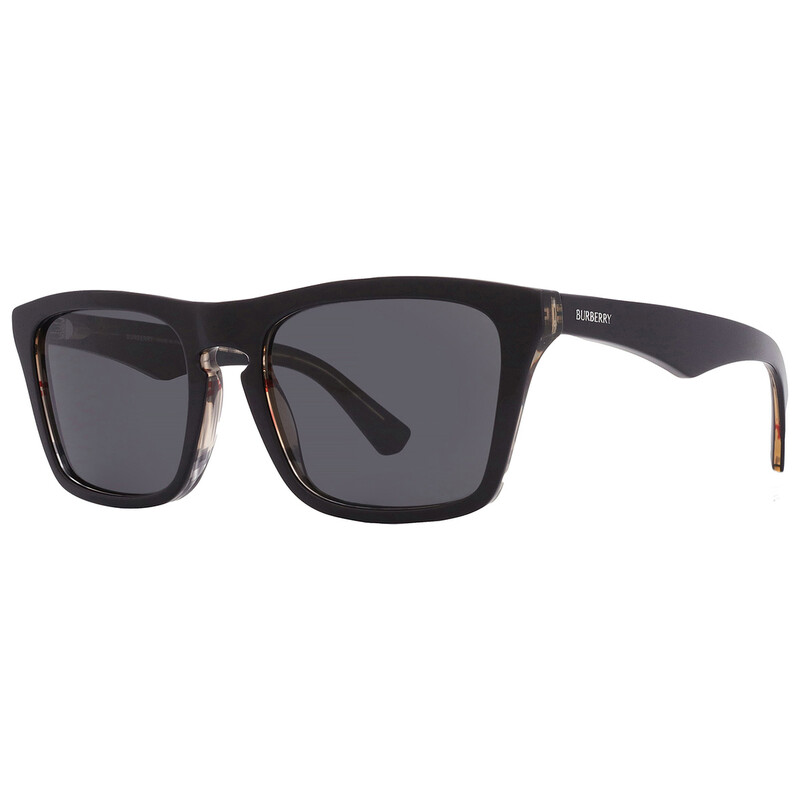 Burberry Dark Grey Square Men's Sunglasses BE4434 412187 57