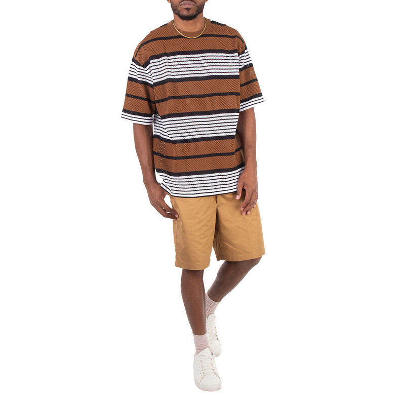 Burberry Darwin EKD Embroidered Cotton Cargo Shorts, Brand Size 48