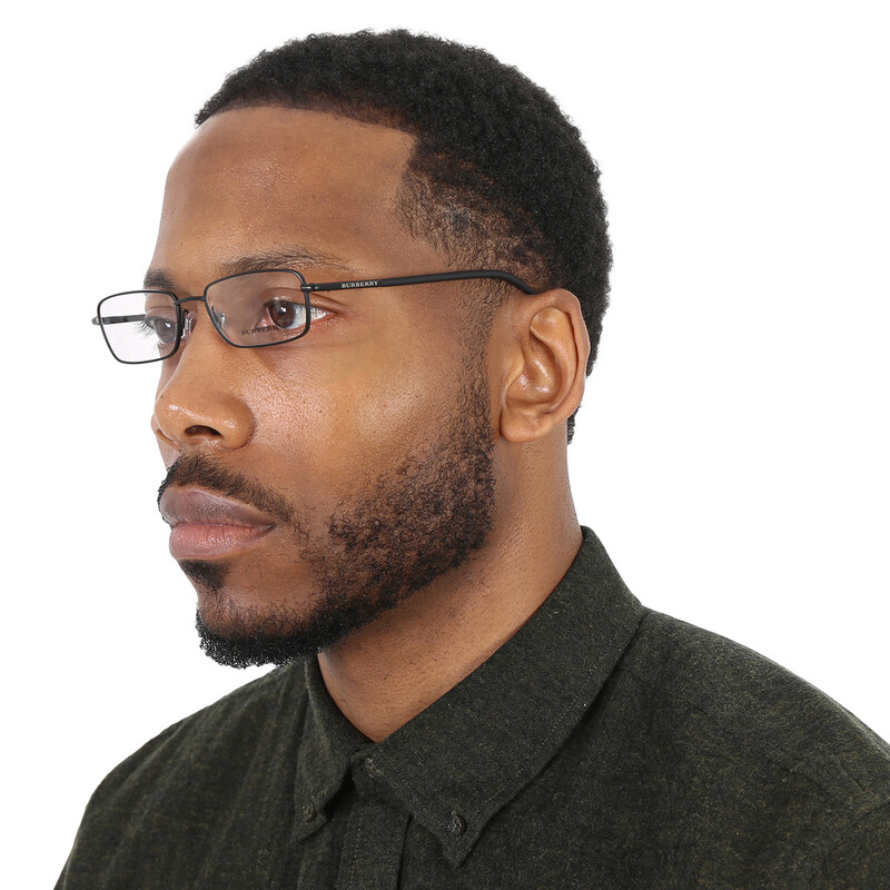 Burberry Demo Rectangular Men's Eyeglasses BE1268 1007 52