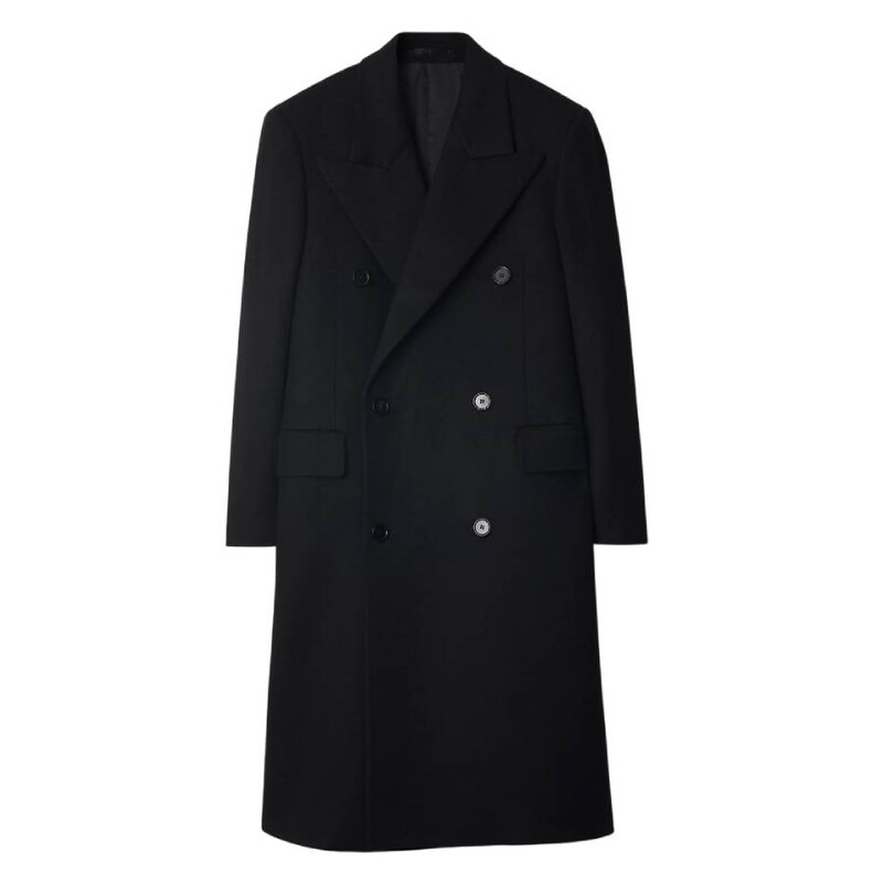 BURBERRY ブラック チェスターコート ITA 36 Burberry Double-Breasted Cashmere Tailored Coat, Brand Size 50