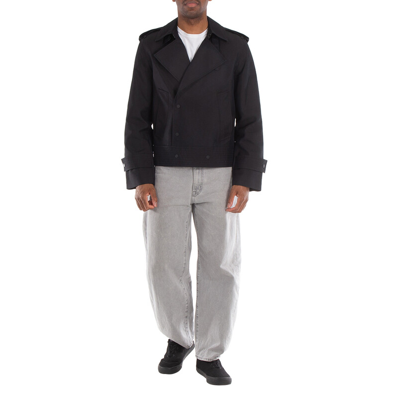 Burberry Double-Breasted Long Sleeved Jacket, Brand Size 50 (US