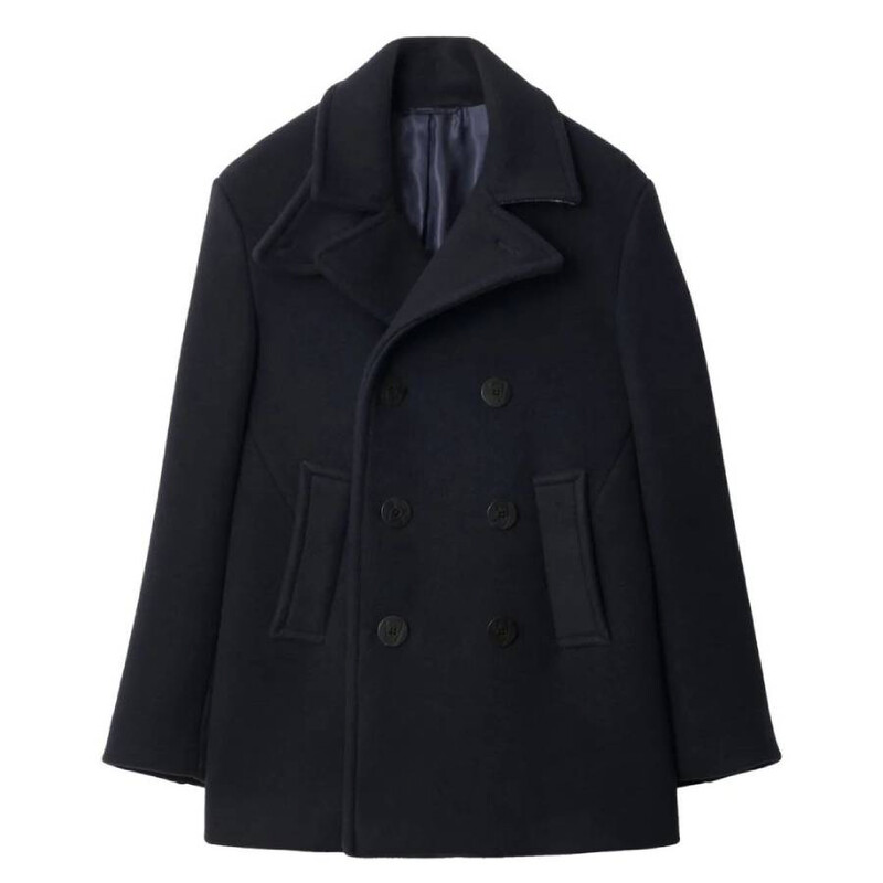 BURBERRY アウター Burberry Double-Breasted Wool Peacoat, Brand Size 50 ( US Size 40