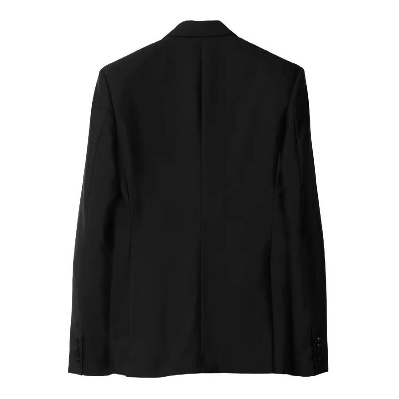 Burberry Double-Breasted Wool-Blend Blazer, Brand Size 52R (US