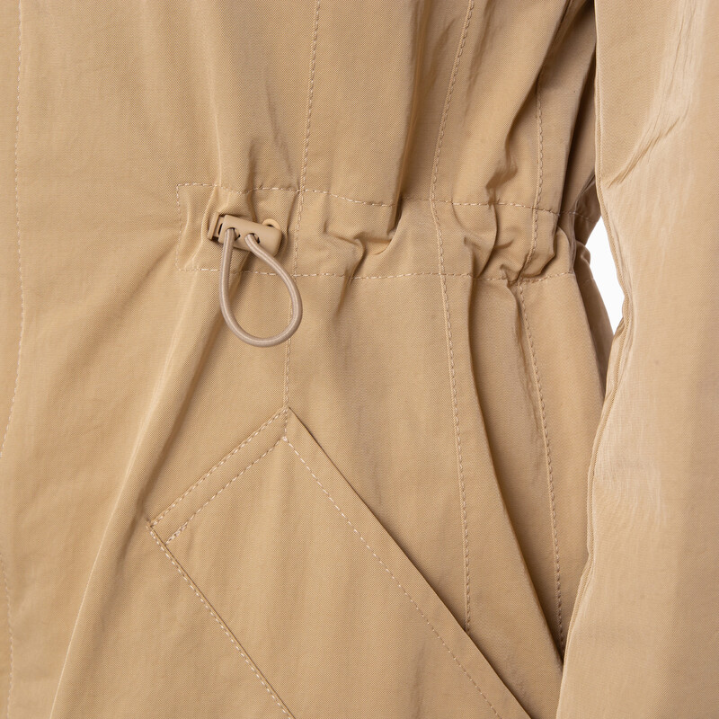 Burberry Drawcord Hood Nylon-Cotton Parka, Size X-Small 8095445
