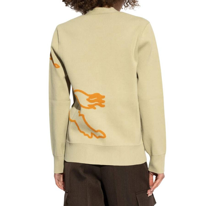 Burberry EKD Cotton Blend Cardigan, Size Large 8095183 - Clothing