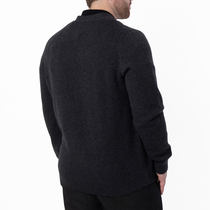 Burberry EKD Embroidered Cashmere Cardigan, Size Large 8081159