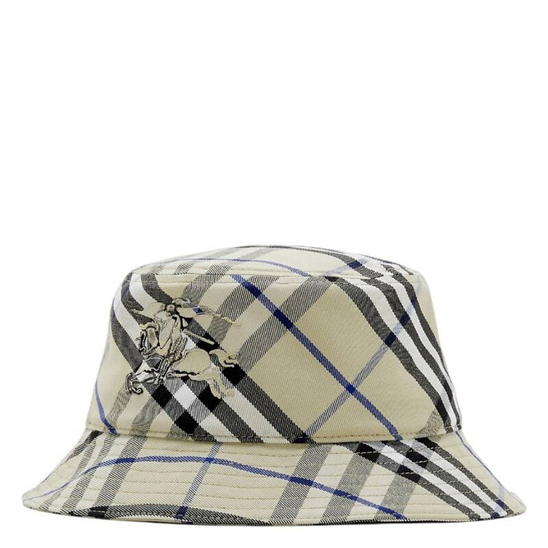 Burberry EKD Embroidered Check Bucket Hat, Size X-Small  display picture 2