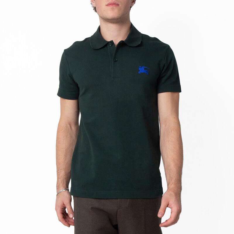 Burberry EKD Embroidered Cotton Polo Shirt, Size Large 8084935