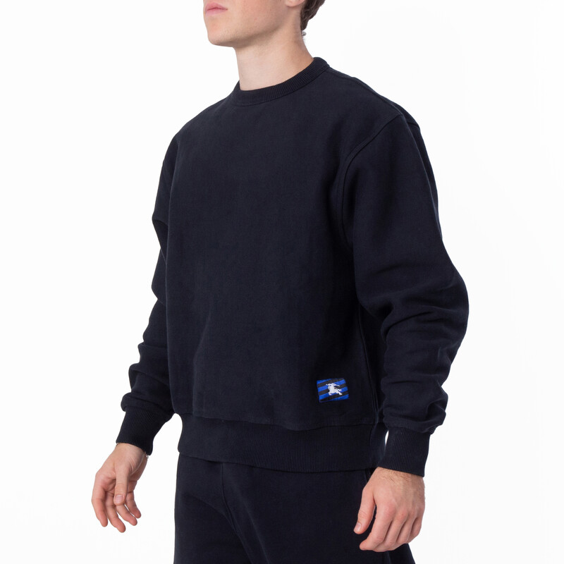 Burberry EKD Embroidered Cotton Sweatshirt, Size Medium 8082093