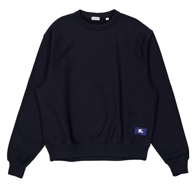 Burberry EKD Embroidered Cotton Sweatshirt, Size Medium 8082093