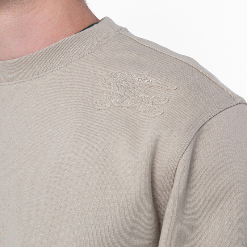 Burberry EKD Embroidered Cotton Sweatshirt, Size Small 8094597