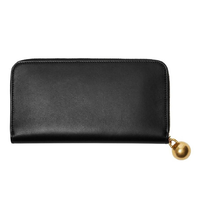 BURBERRY ケースブラック レザー ジップアラウンド Burberry EKD Leather Zip-Around Wallet 8079613 5045704748327