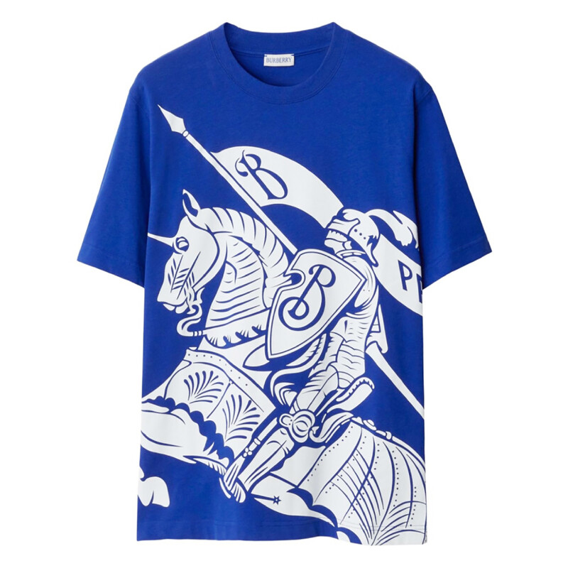 Burberry EKD Print Cotton T-Shirt, Size Large 8089743 - Clothing
