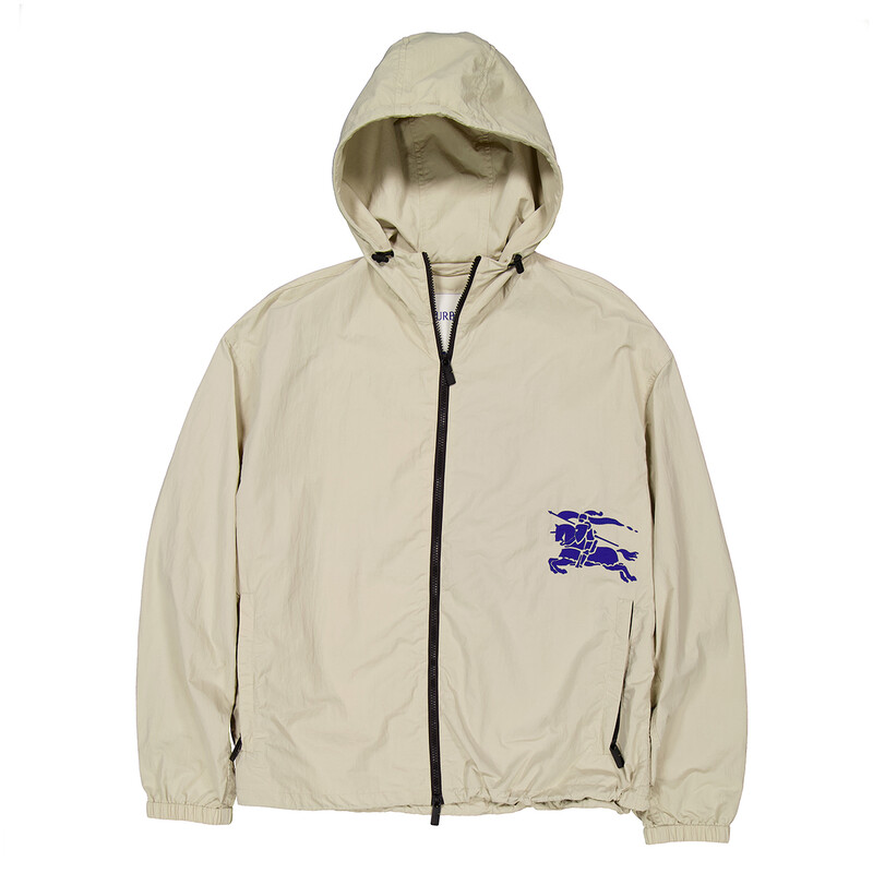 Burberry EKD Printed Hooded Jacket, Size Large 8092667 - Clothing
