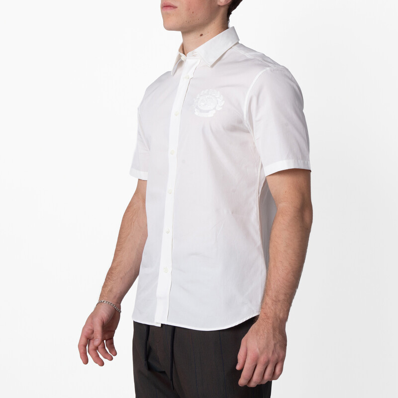 Burberry EKD Short-Sleeved Cotton Shirt, Size Medium 8095319