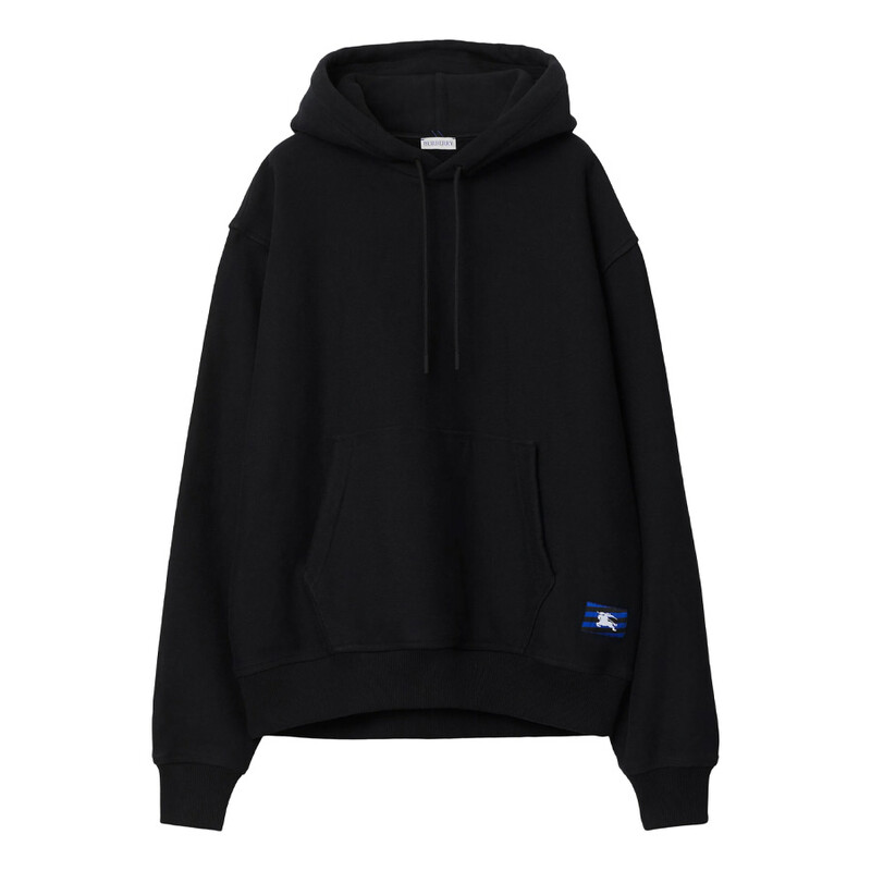 Burberry EKD-Applique Cotton Hoodie, Size Small 8081996 - Clothing
