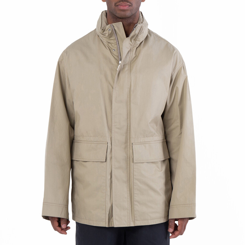 Burberry Ekd-Embroidered Cotton Parka, Size Medium 8083672