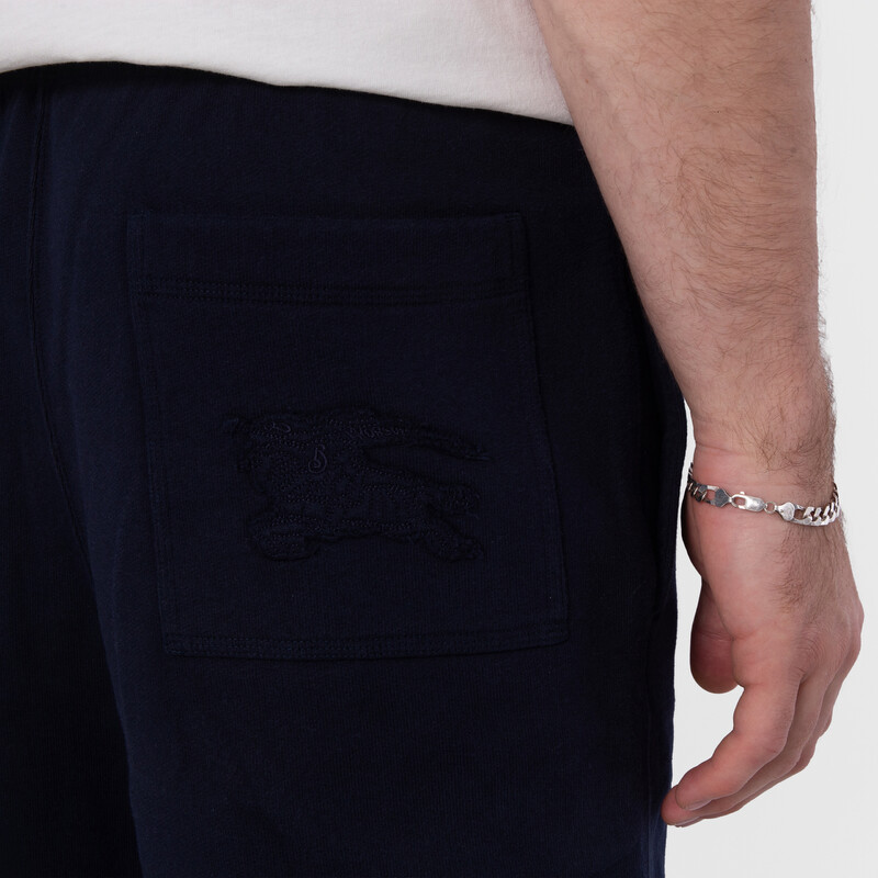 Burberry Equestrian Knight Design Cotton Shorts, Size X-Small