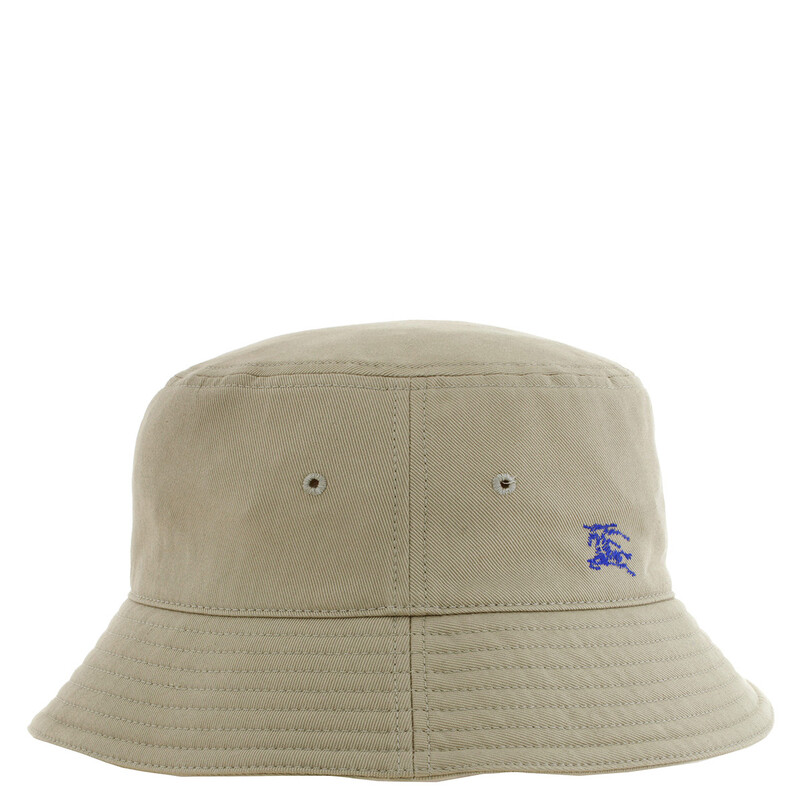 Burberry Equestrian Knight Embroidered Cotton Bucket Hat  display picture 3