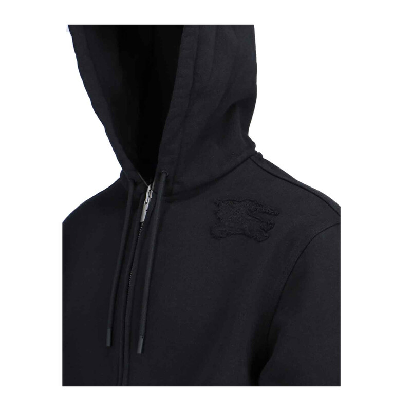 Burberry Equestrian Knight Patch Zip Hoodie, Size Medium 8094617