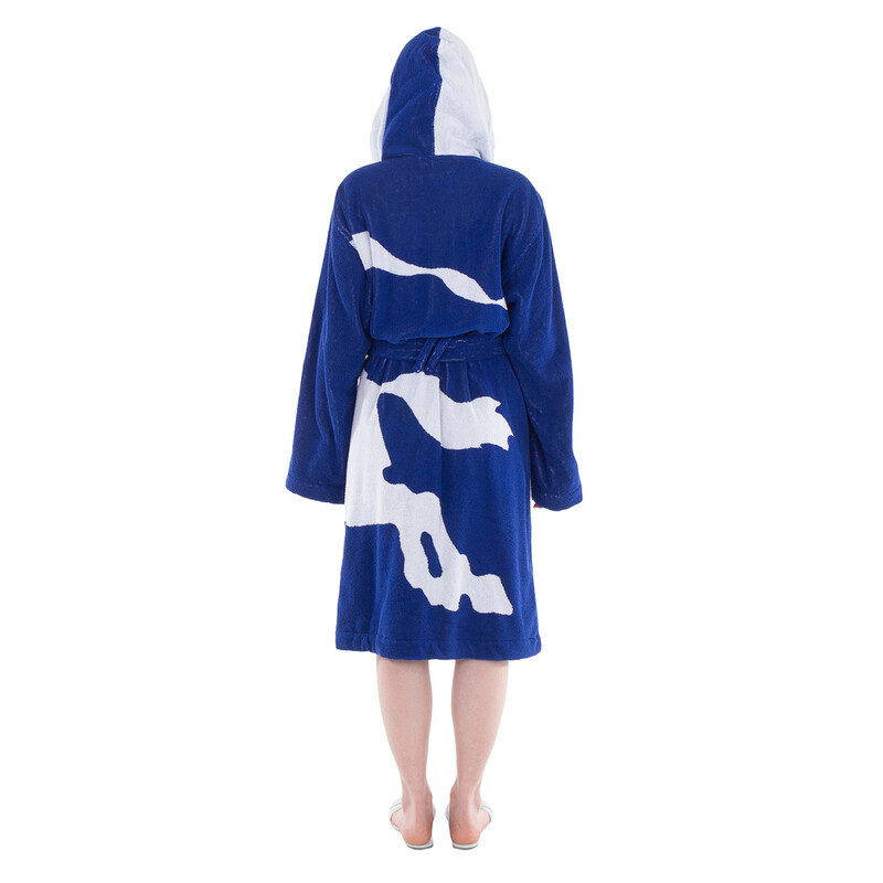 Burberry Equestrian Knight-Print Robe, Size Small 8095738