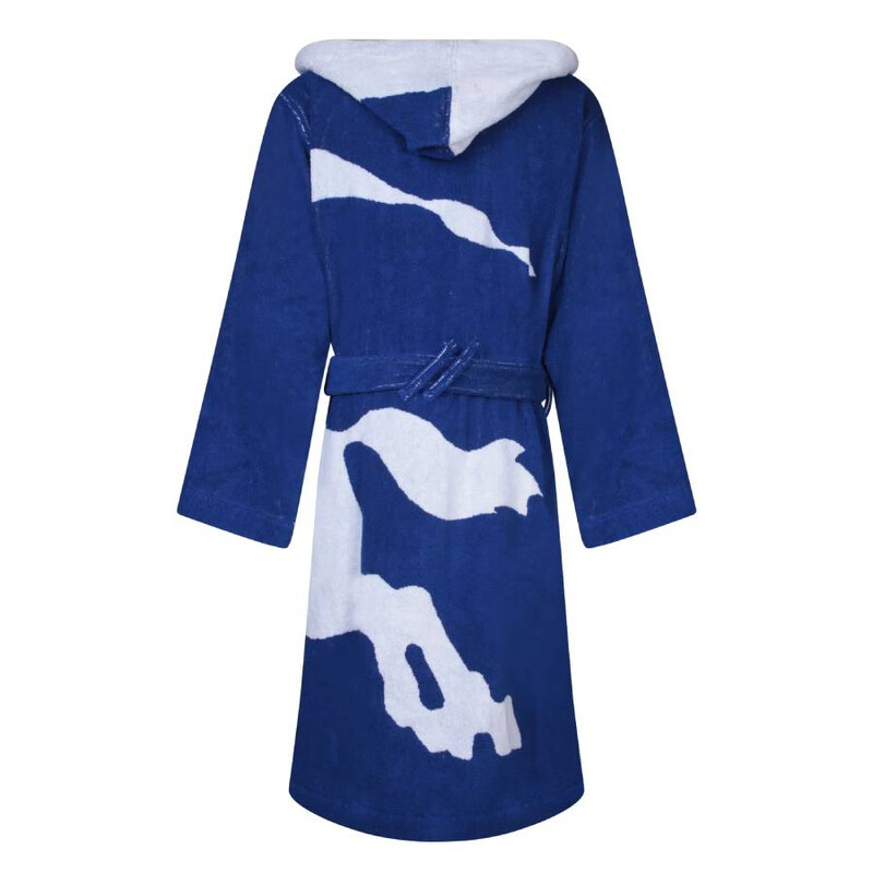 Burberry Equestrian Knight-Print Robe, Size Small 8095738