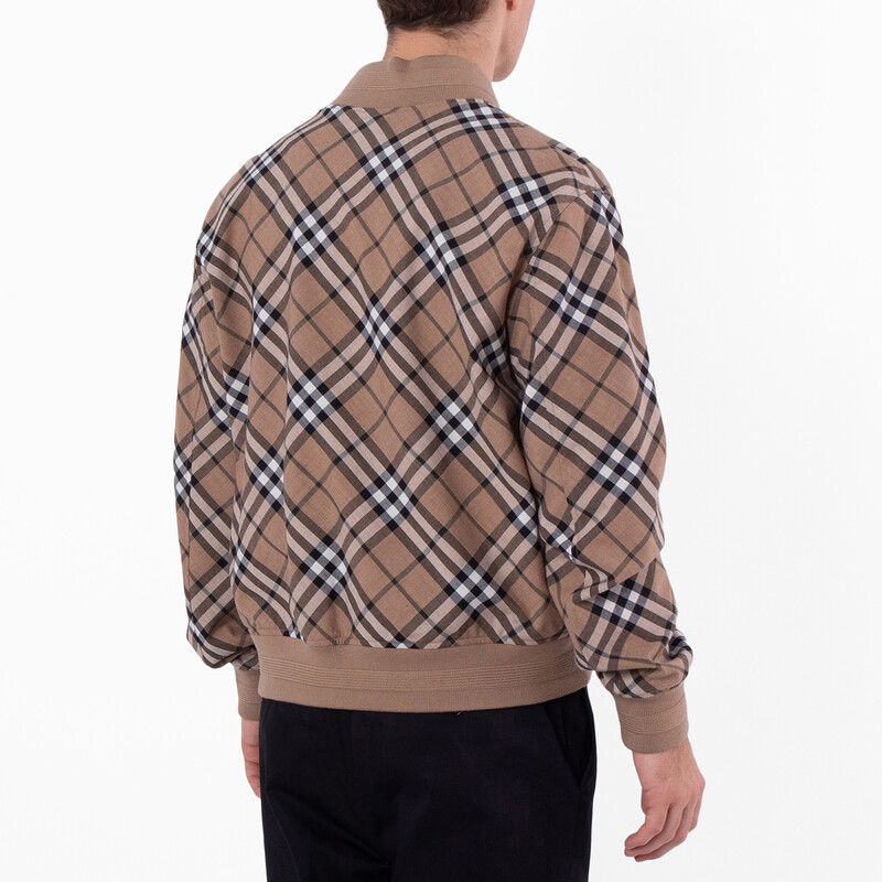 Burberry Ered Harrington Check Jacket, Size Medium 8092963
