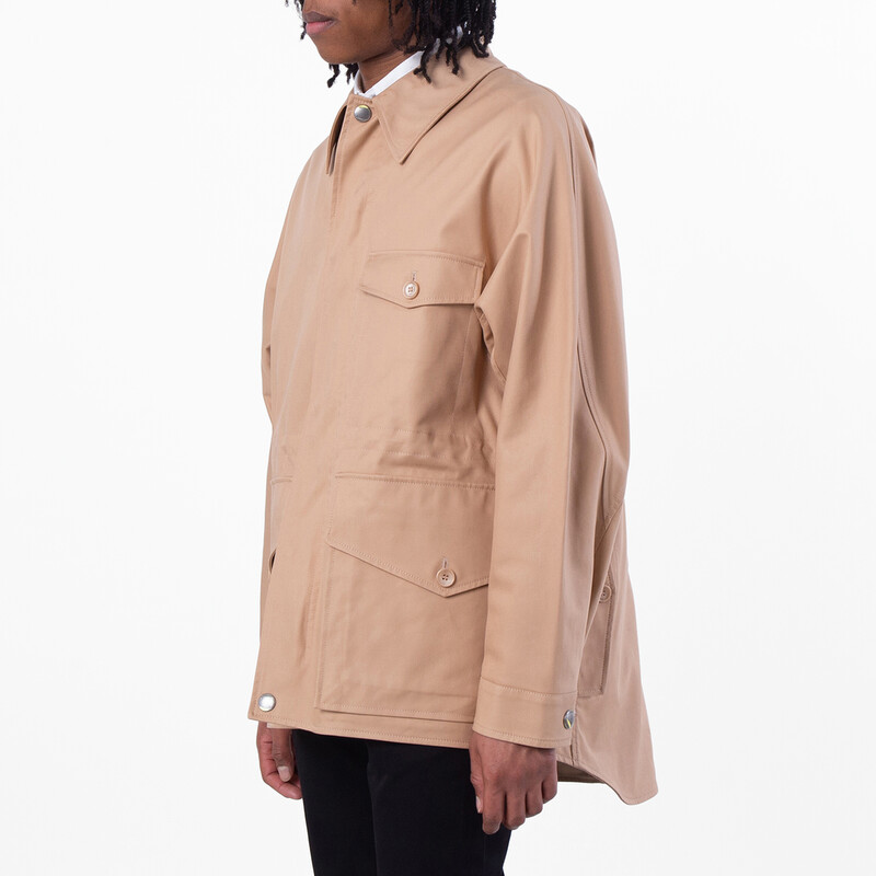 Burberry Gabardine Elasticated Waistband Jacket, Brand Size 52 (US